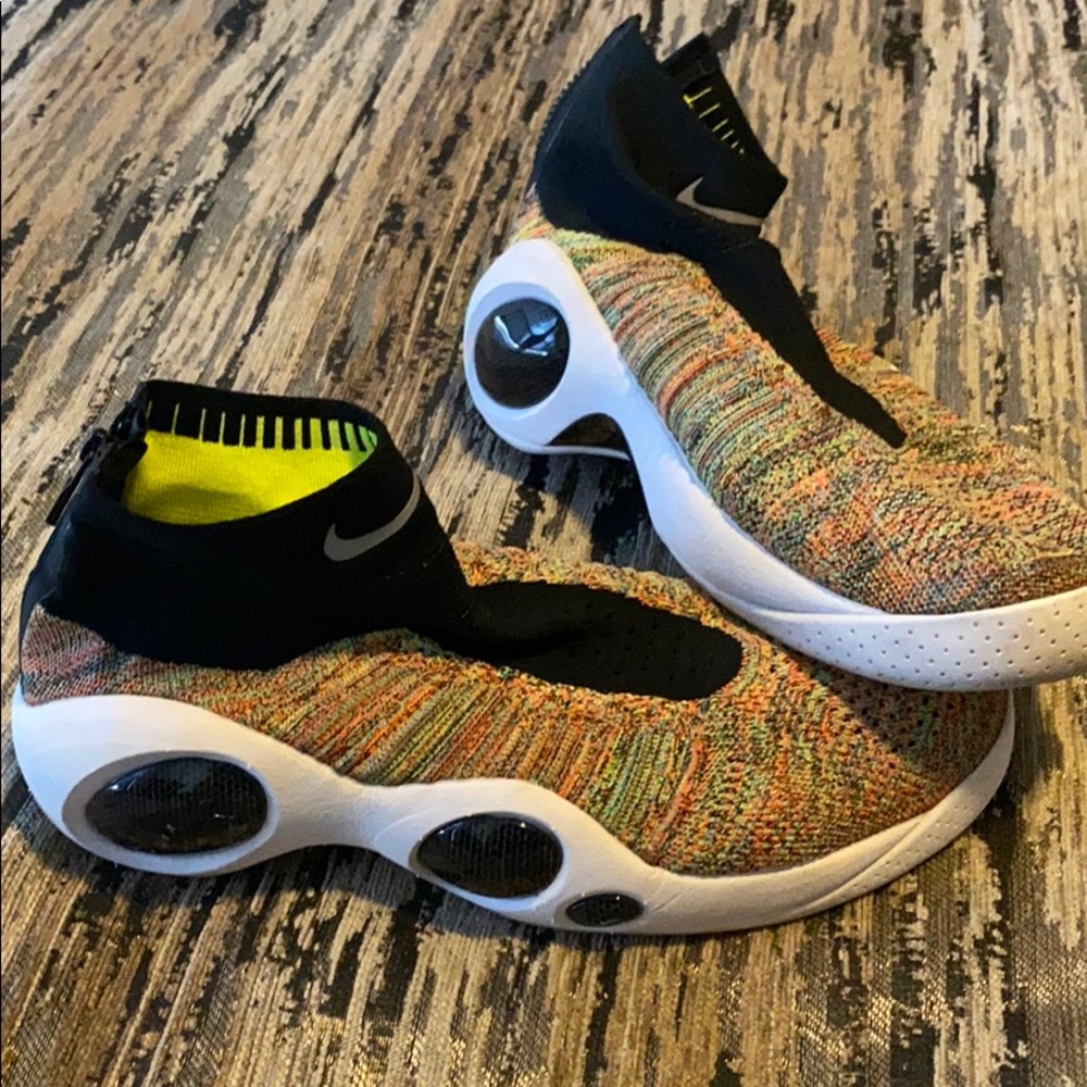 Rainbow mesh Nike shoes